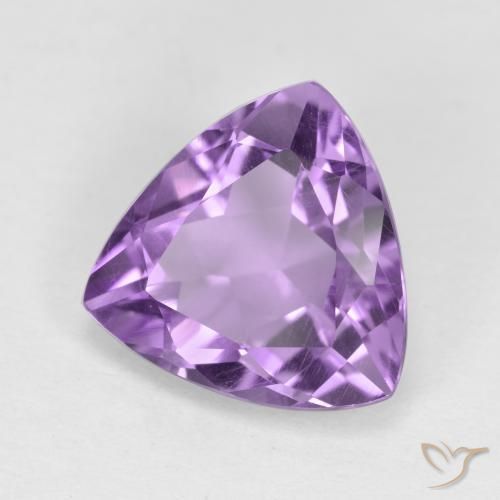 Ametista violeta natural 2,57ct, trillion, VS