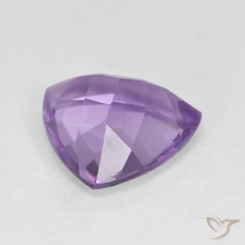 Ametista violeta natural 2,57ct, trillion, VS