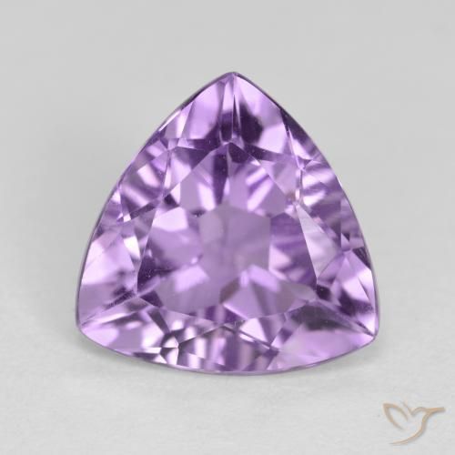 Ametista violeta médio natural 2,64ct, trillion, VS