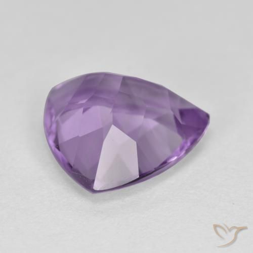 Ametista violeta médio natural 2,64ct, trillion, VS