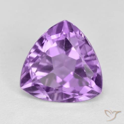 Ametista Violeta rosado Natural 3.08ct, Trilhão, VS