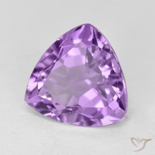 Ametista Violeta rosado Natural 3.08ct, Trilhão, VS