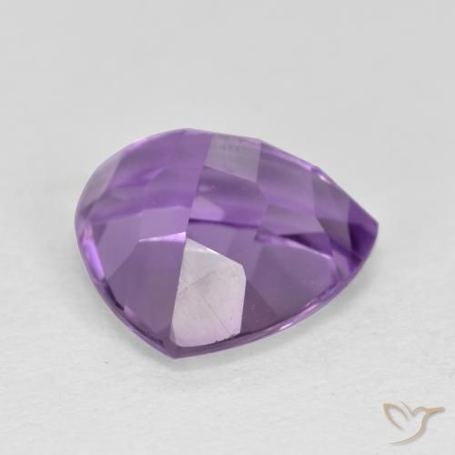 Ametista Violeta rosado Natural 3.08ct, Trilhão, VS