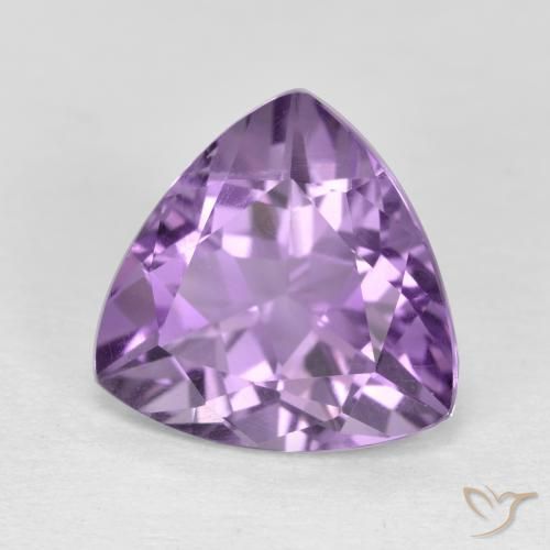 Ametista Violeta Púrpura Natural 2.83ct, Trilhão, VS