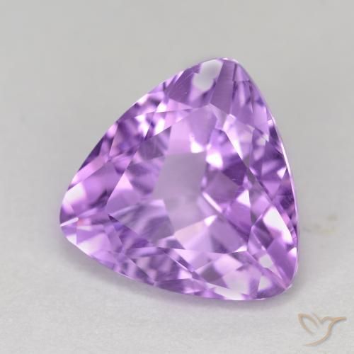 Ametista Violeta Púrpura Natural 2.92ct, Trilhão, VS