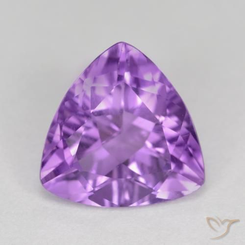 2.61ct Natural Violeta médio-escuro Ametista, Trilhão, VS
