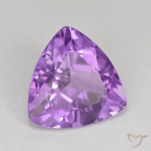 Ametista Violeta médio-escuro Natural 2.61ct, Trilhão, VS