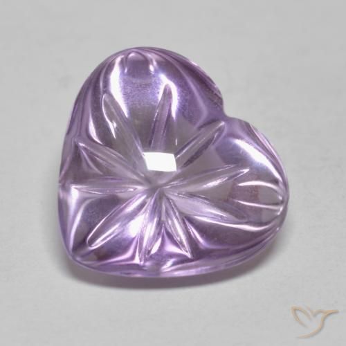 5.71ct Natural Violeta médio Ametista, Coração, Transparente