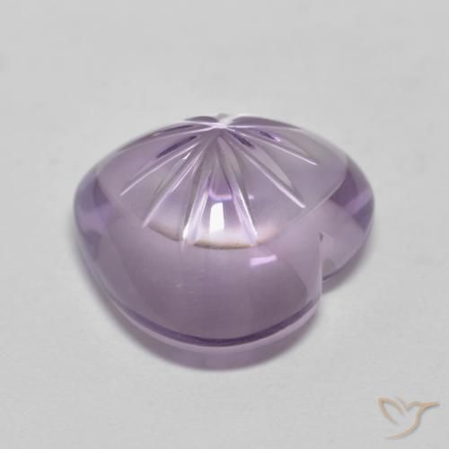Ametista Violeta médio Natural 5.71ct, Coração, Transparente