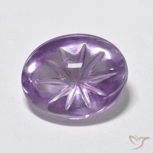 6.51ct Natural Violeta médio Ametista, oval, Transparente