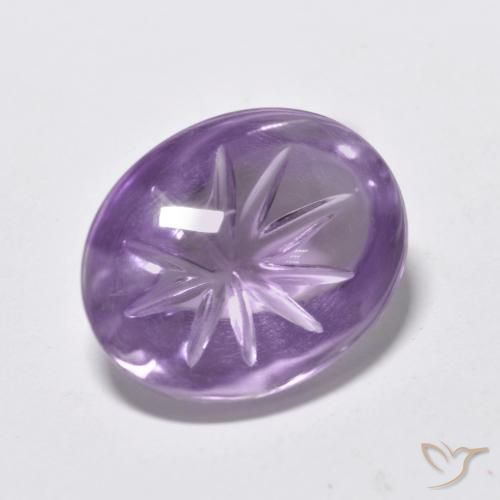 Ametista Violeta médio Natural 6.51ct, oval, Transparente