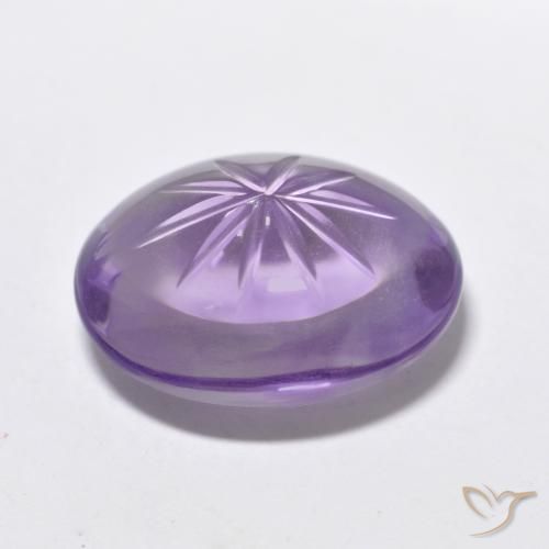 Ametista Violeta médio Natural 6.51ct, oval, Transparente