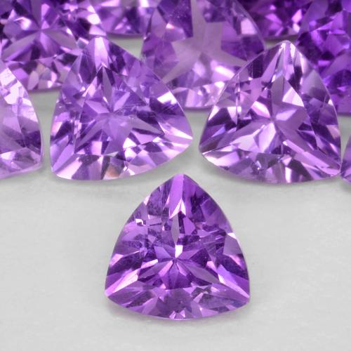 Ametista violeta natural 0,04ct, trillion, VS