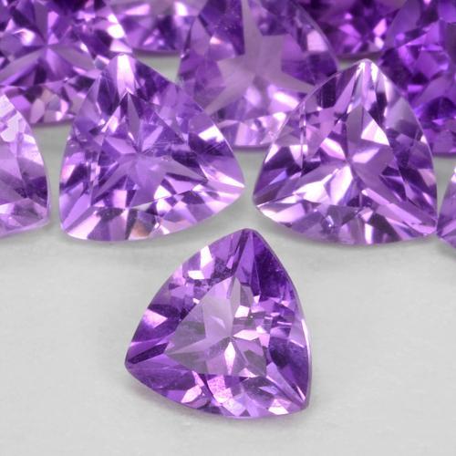 Ametista violeta natural 0,04ct, trillion, VS