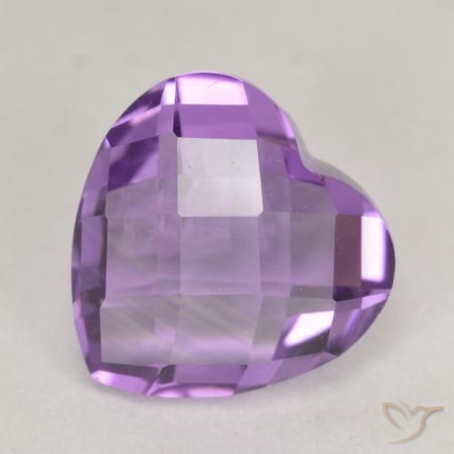 3.53ct Natural Violeta rosado Ametista, Coração, VS