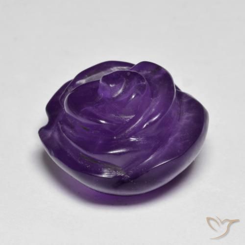 Ametista Violeta médio Natural 11.31ct, Flor cortada, Translúcido