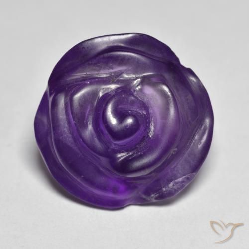10.82ct Natural Violeta médio Ametista, Flor cortada, Translúcido