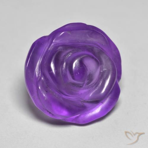 Ametista Violeta Médio-claro Natural 10.05ct, Flor cortada, Translúcido