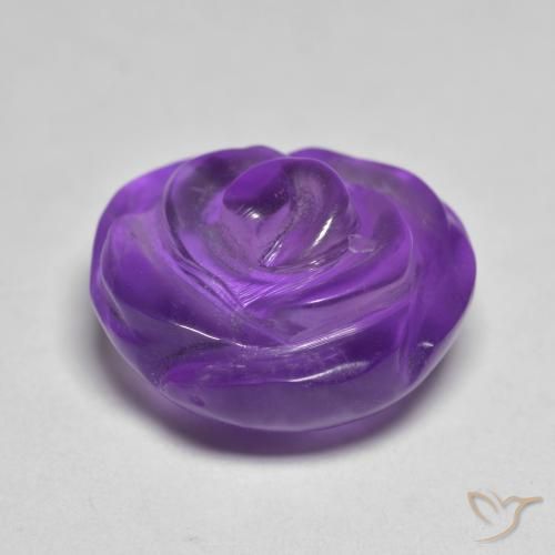 Ametista Violeta Médio-claro Natural 10.05ct, Flor cortada, Translúcido