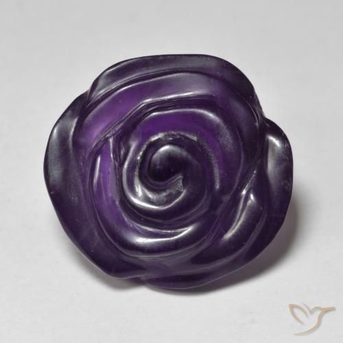 15.76ct Natural Violeta médio Ametista, Flor cortada, Translúcido