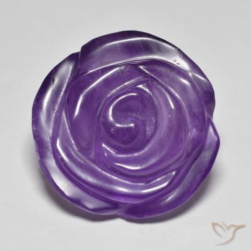 18.09ct Natural Violeta médio Ametista, Flor cortada, Translúcido