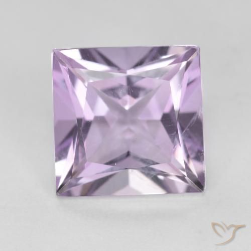 2.18ct Natural Violeta rosado Ametista, Quadrado, VS