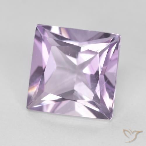 Ametista Violeta rosado Natural 2.18ct, Quadrado, VS
