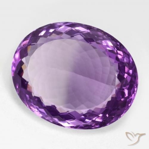 Ametista Violeta médio Natural 25.96ct, oval, VVS-VS