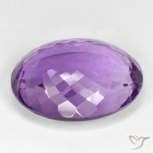 Ametista Violeta médio Natural 25.96ct, oval, VVS-VS