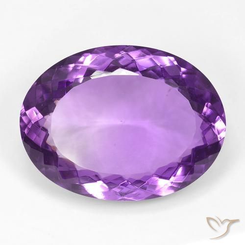 17.64ct Natural Violeta Púrpura Médio Ametista, oval, VVS
