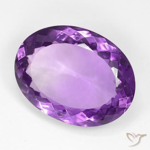 Ametista Violeta Púrpura Médio Natural 17.64ct, oval, VVS