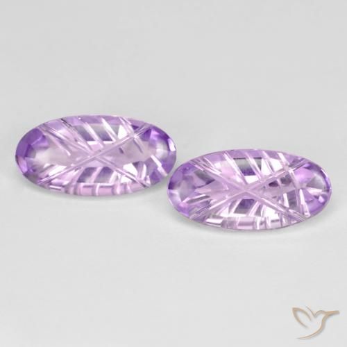 3.58ctw Natural Violeta claro Ametista, oval, VVS-VS