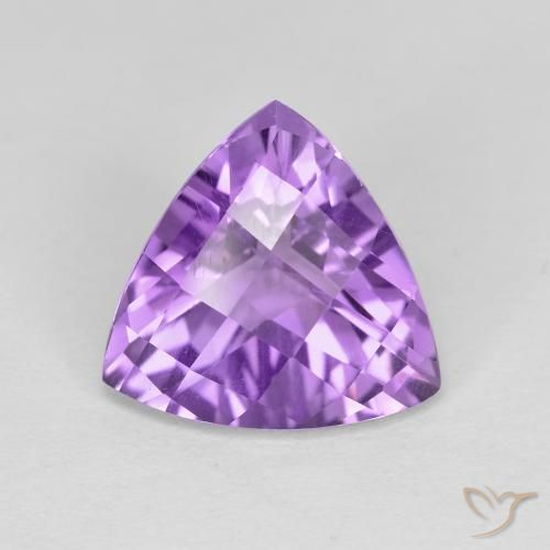 3.09ct Natural Violeta médio Ametista, Trilhão, VVS-VS