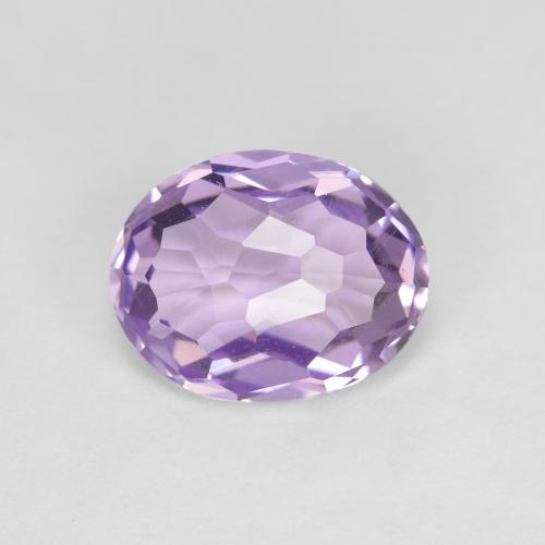 Ametista violeta médio natural 1,95ct, corte oval, VVS