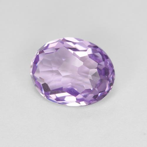 Ametista violeta médio natural 1,95ct, corte oval, VVS