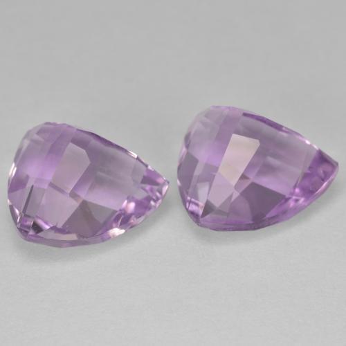 Pedras preciosas de ametista violeta natural de 6,57 ct, trillion, VVS