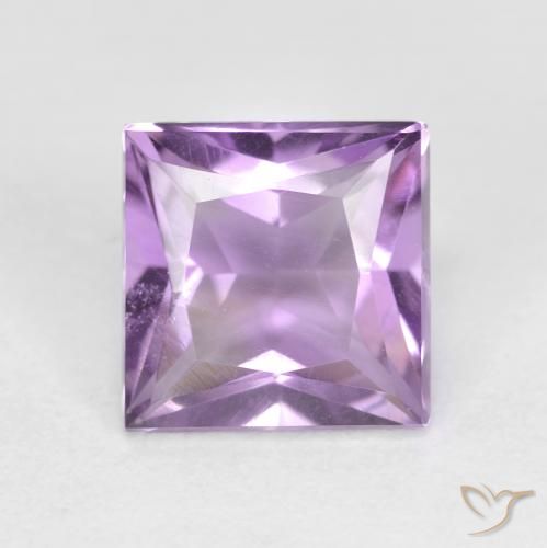 1.53ct Natural Violeta Púrpura Ametista, Quadrado, VS