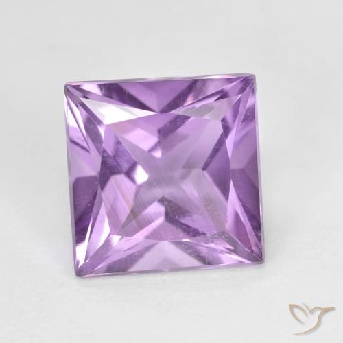 2.15ct Natural Violeta rosado Ametista, Quadrado, VS