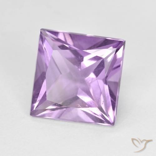 Ametista Violeta rosado Natural 2.15ct, Quadrado, VS
