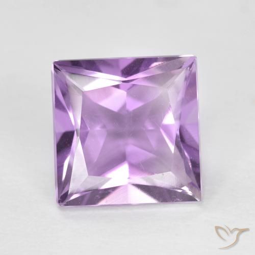 1.57ct Natural Violeta Púrpura Ametista, Quadrado, VS
