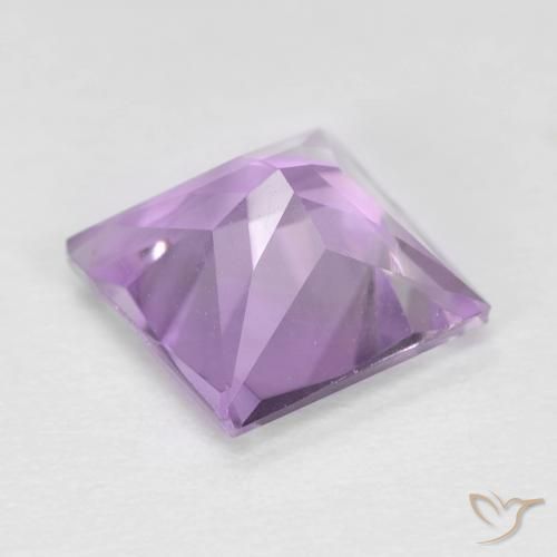 Ametista Violeta Púrpura Natural 1.57ct, Quadrado, VS