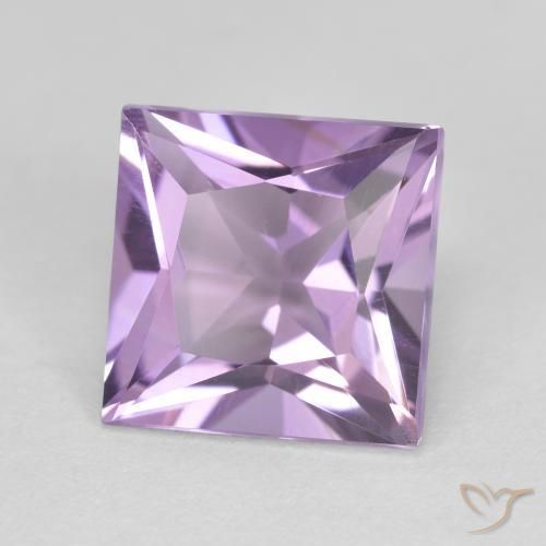 Ametista Violeta Púrpura Natural 2.19ct, Quadrado, VVS-VS