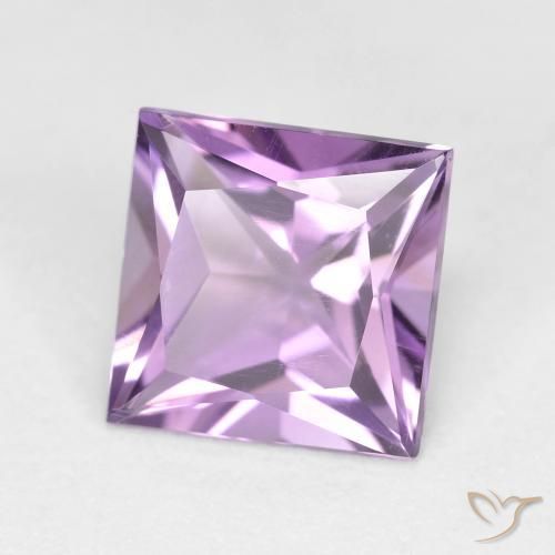 Ametista Violeta Púrpura Médio-claro Natural 2.03ct, Quadrado, VS