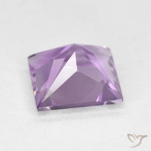 Ametista Violeta Púrpura Médio-claro Natural 2.03ct, Quadrado, VS