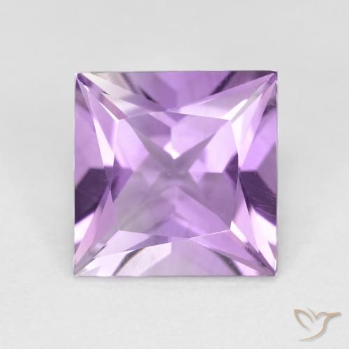 2.14ct Natural Violeta Púrpura Médio-claro Ametista, Quadrado, VS
