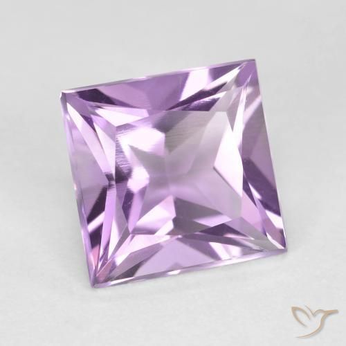 Ametista Violeta Púrpura Natural 2.23ct, Quadrado, VVS-VS