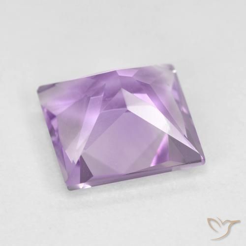 Ametista Violeta Púrpura Natural 2.23ct, Quadrado, VVS-VS