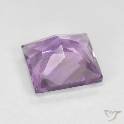 Ametista Violeta Púrpura Natural 1.59ct, Quadrado, VVS-VS