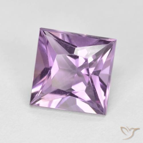Ametista Violeta Púrpura Natural 1.96ct, Quadrado, VVS-VS