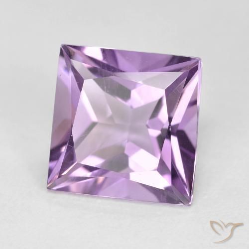 2.27ct Natural Violeta Púrpura Médio-claro Ametista, Quadrado, VVS-VS